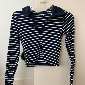 abercrombie striped long sleeve